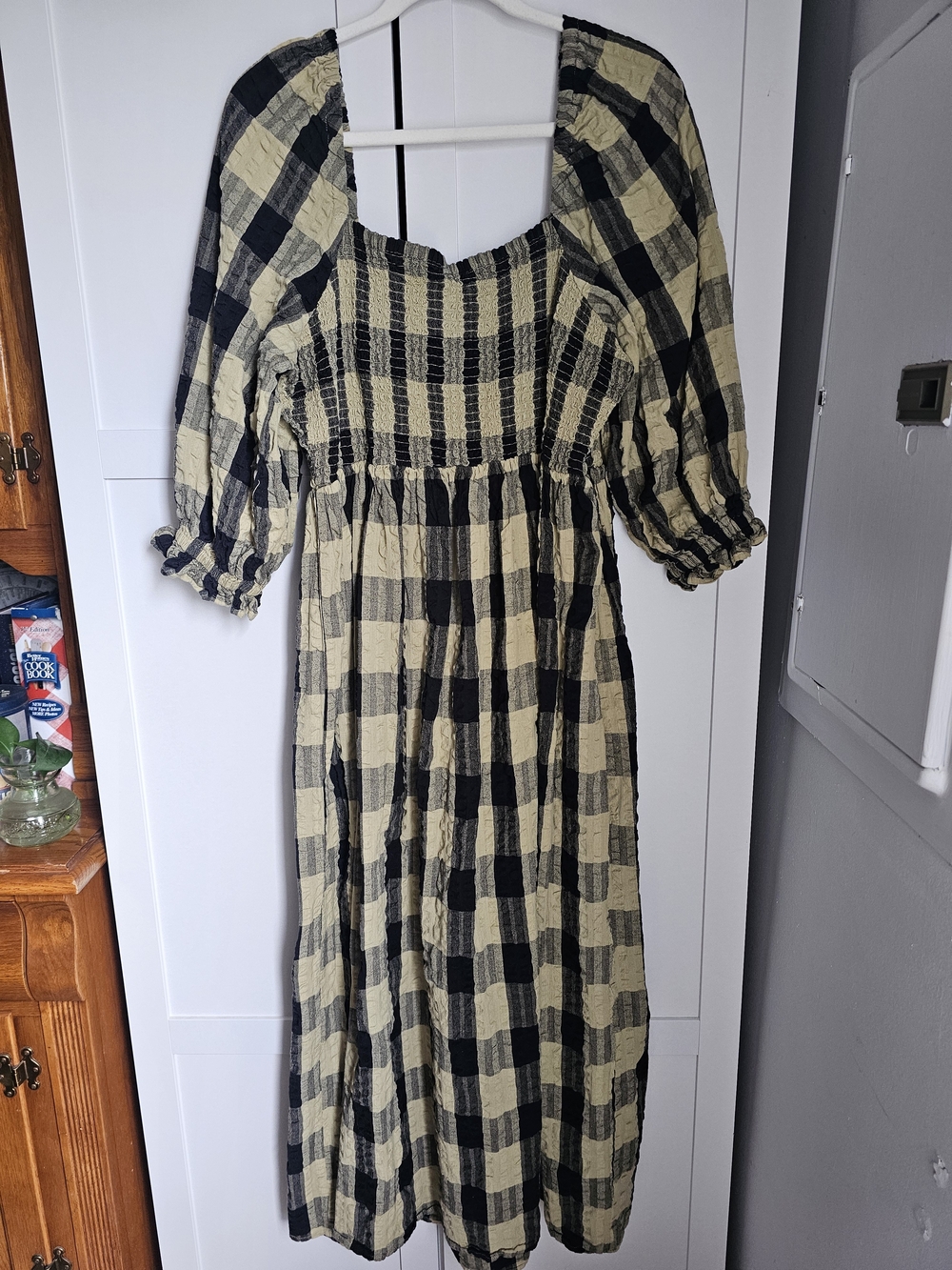 ASOS Design Gingham Maxi Dress - Sz. 14 - Picture 2 of 5